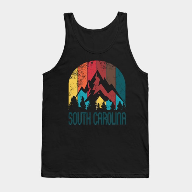 Retro South Carolina T Shirt for Men Women and Kids Tank Top by HopeandHobby